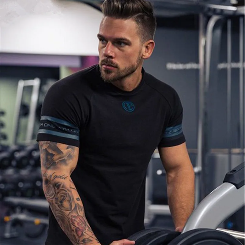 Новинка летняя модная футболка мужская хлопковая дышащая с коротким рукавом для