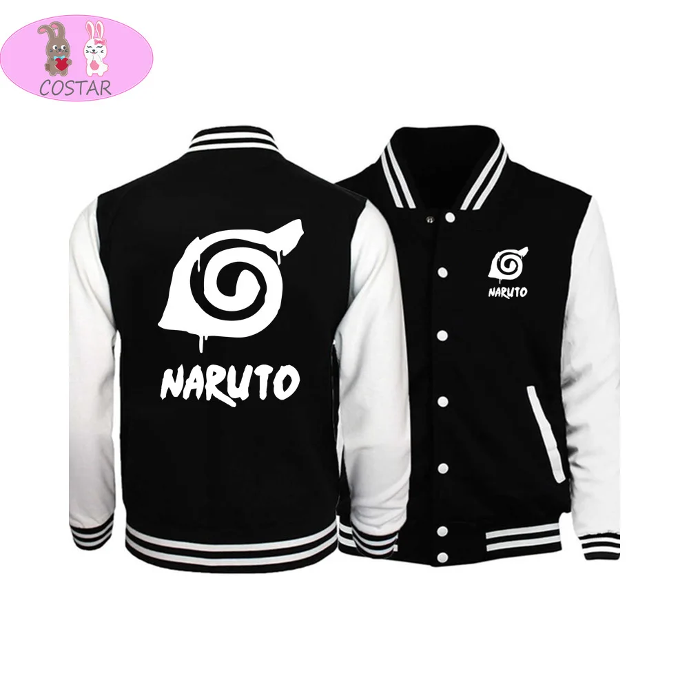 

COSTAR Hot Anime Akatuski Uchiha Clan Konoha Logo Printed Fashion Hoodies Harajuku Sweatershirt Unisex Baseball Jacket