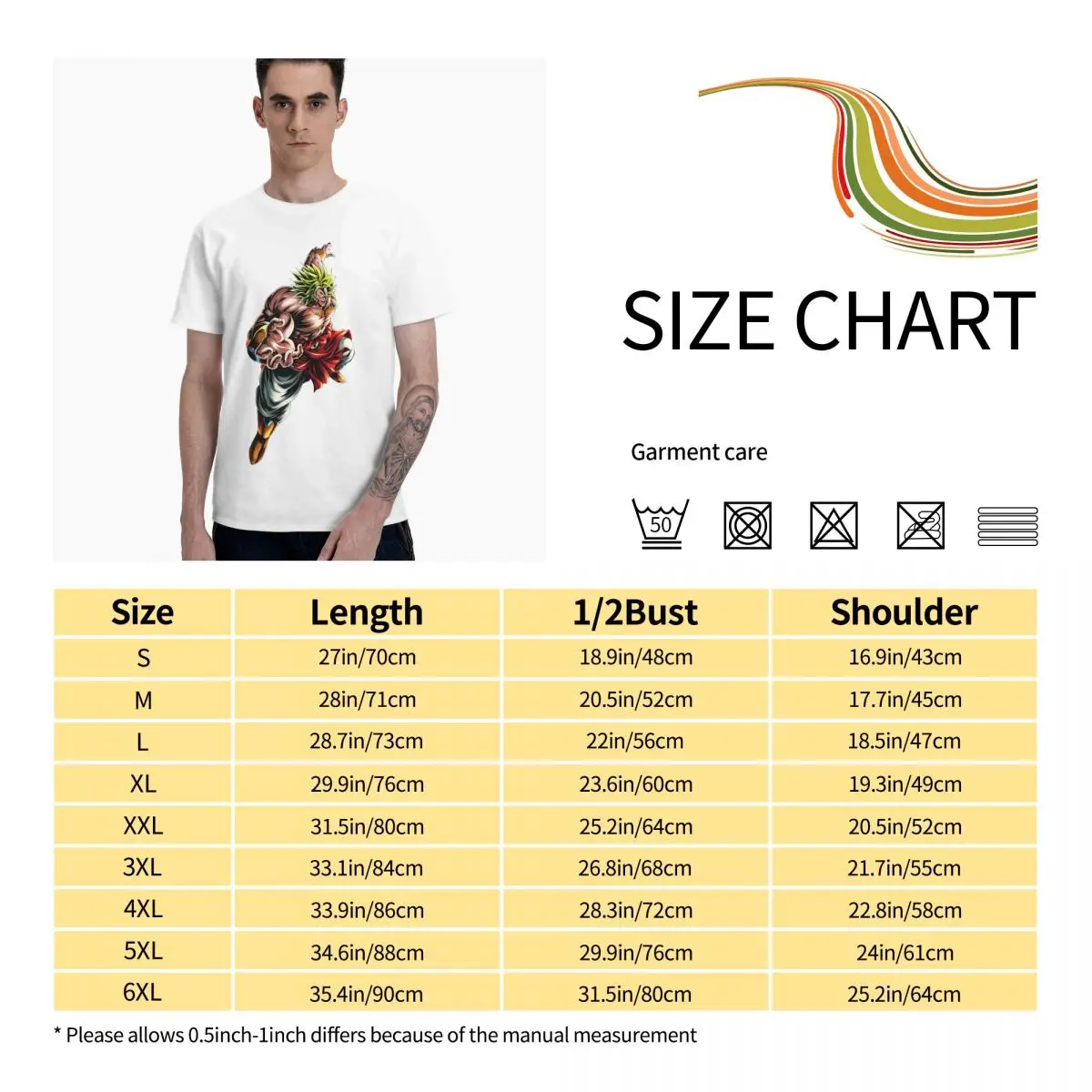 

Anime Fans Majin Broly I I man's T Shirt fashion Short sleeveRound neck T-shirt