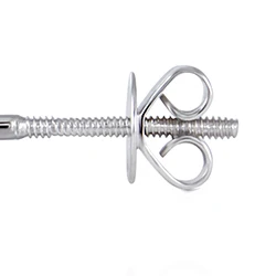 F Color Screw Back Transmems Твердые 18 К 750 Белое золото 1,60 CTW F цвет прозрачный Муассанит Алмаз серьги гвоздики в форме цветка Push Back для женщин - Цвет камня: F Color Screw Back