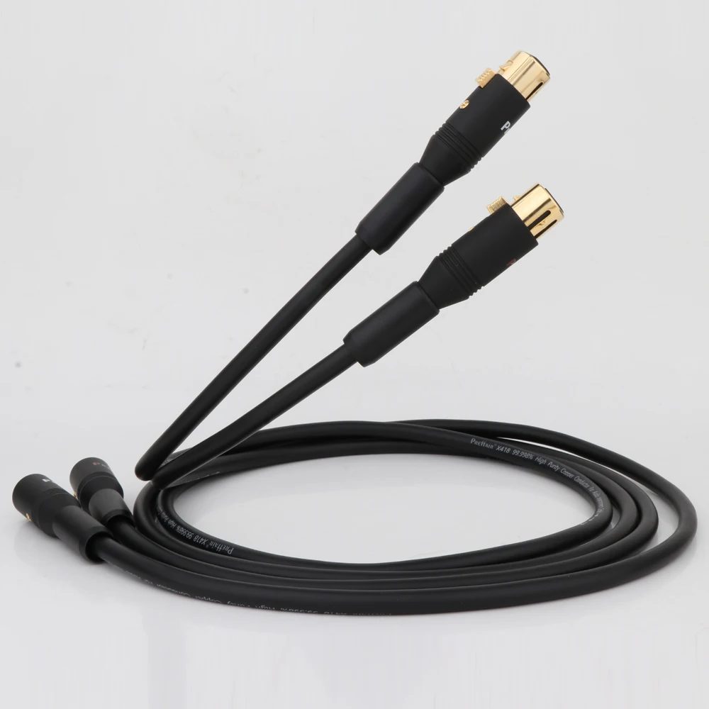 

Pair 2.1 pcocc Audio Interconnect Cable, Pailiccs XLR plug extension cable,HIFI