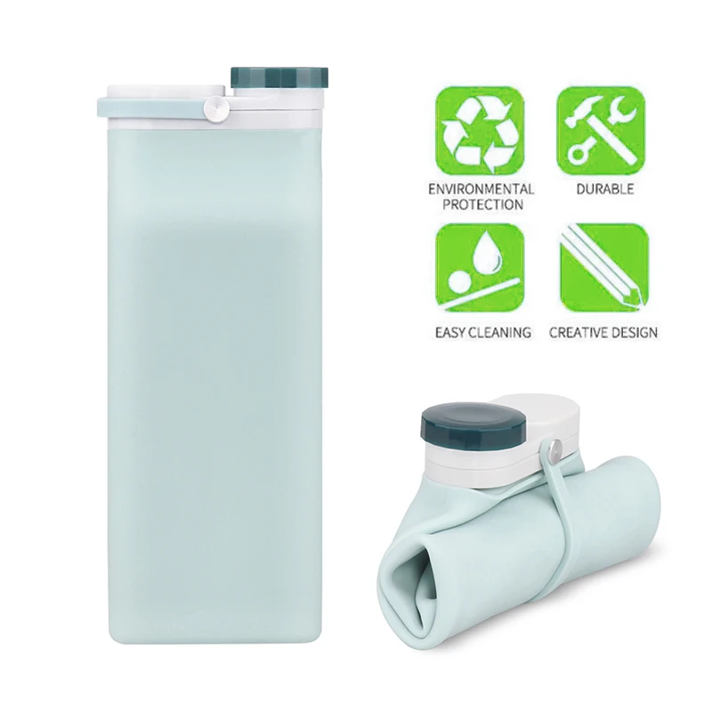 600 мл складная дорожная бутылка для воды портативный складной Спорт на открытом