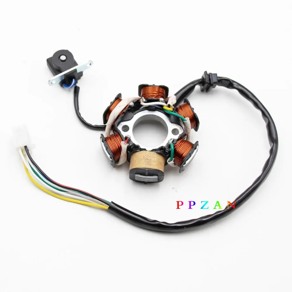 Статор Магнето 6 полюсов катушки для GY6 50cc 110cc 125cc 150cc Скутер ATV GO KART LANCE ZNEN JONWAY крутой