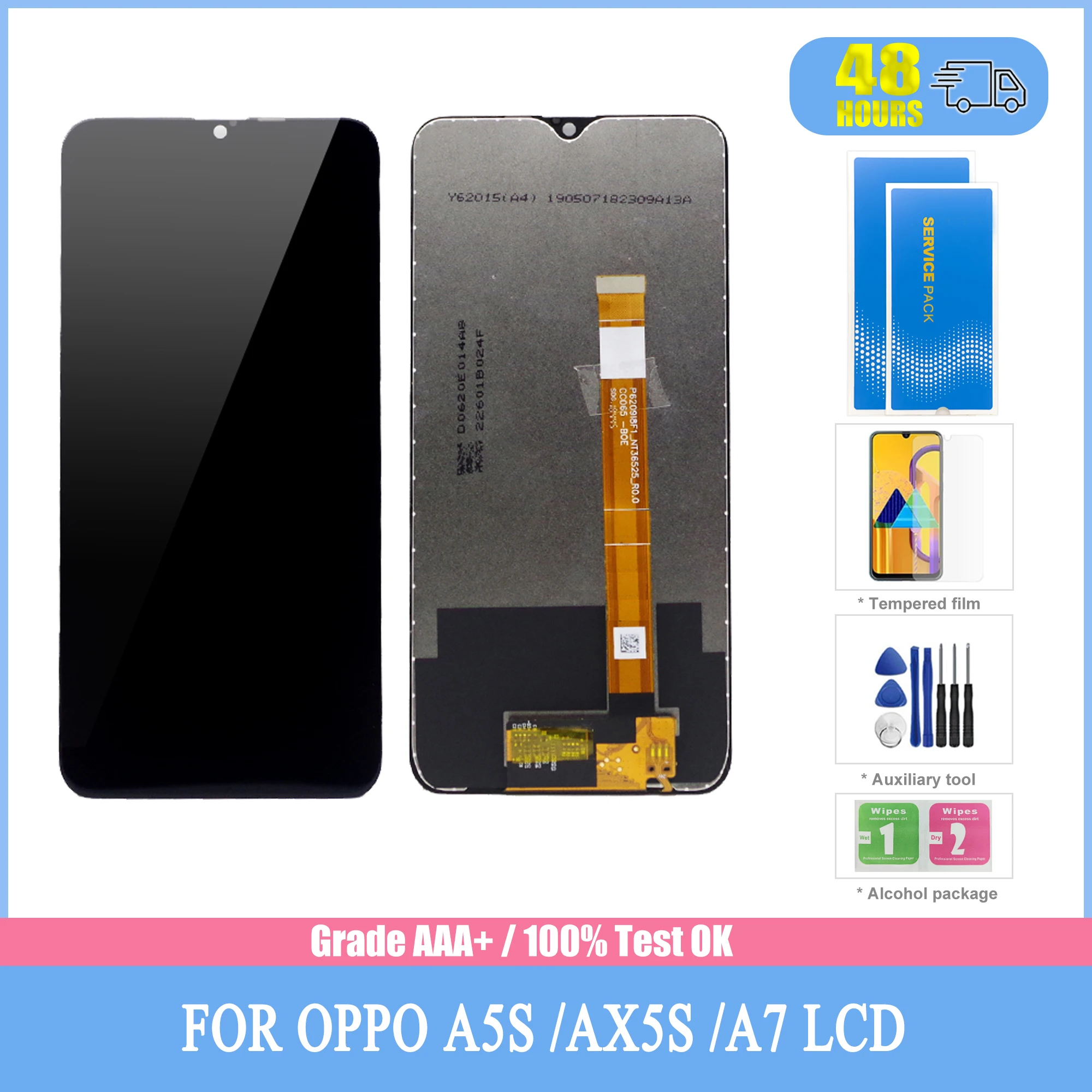 

ЖК-дисплей 6,2 дюйма для OPPO A5s AX5S A7, дисплей с сенсорным экраном, дигитайзер, сменный ЖК-дисплей для Oppo A5S A7 cph1900 CPH2083 CPH2077