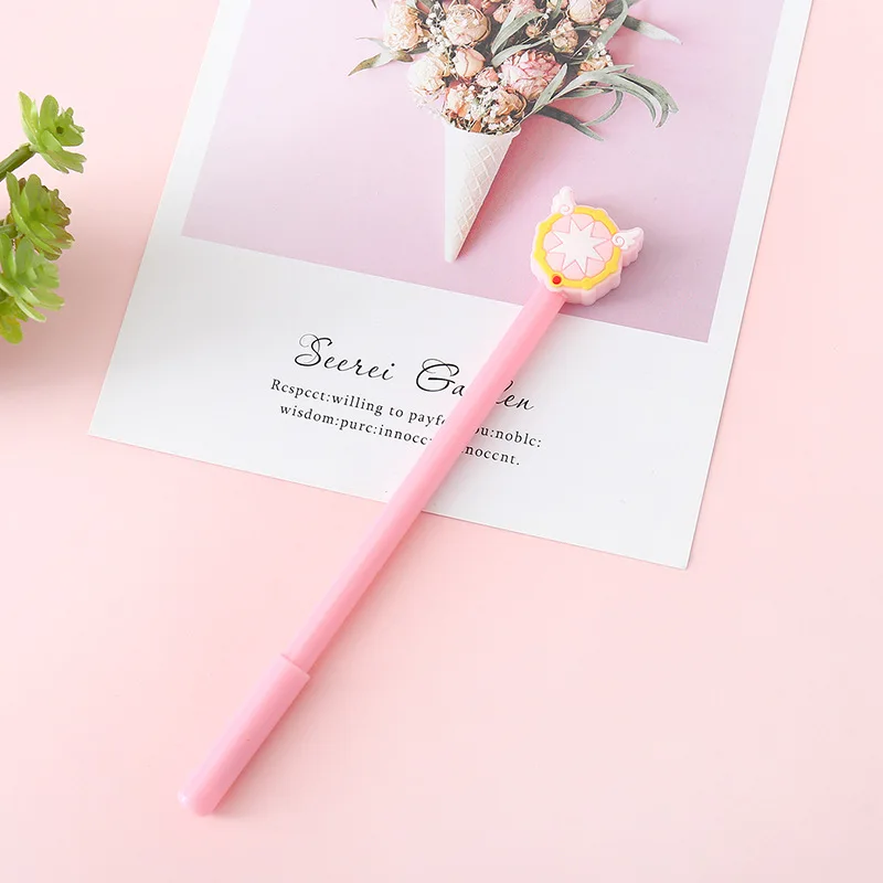 

36 pcs/lot Crown Gel Pens Cute Signature 0.5 mm Black Ink Signature Pen School Writing Supplies Stationery gift