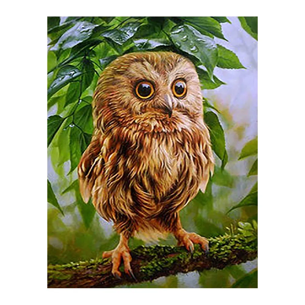 

Алмазная живопись с совой, животными, полная картина, новая игрушка «сделай сам», приклеивающаяся картина с вышивкой крестом, 5D мультяшное п...