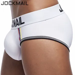 Мужское нижнее белье JOCKMAIL, хлопковые трусы пуш-ап для геев, нижнее белье для мужчин