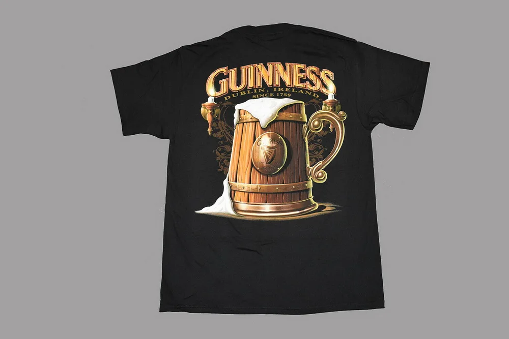 Guinness деревянная Кружка двухсторонняя Дублина Ирландия 1759 черная футболка новая
