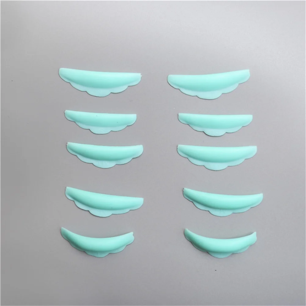 

5 Pairs Silicone Eyelash Perm Pad Recycling Lashes Rods Shield Lifting 3D Eyelash Colorful Curler Accessories Applicator Tools