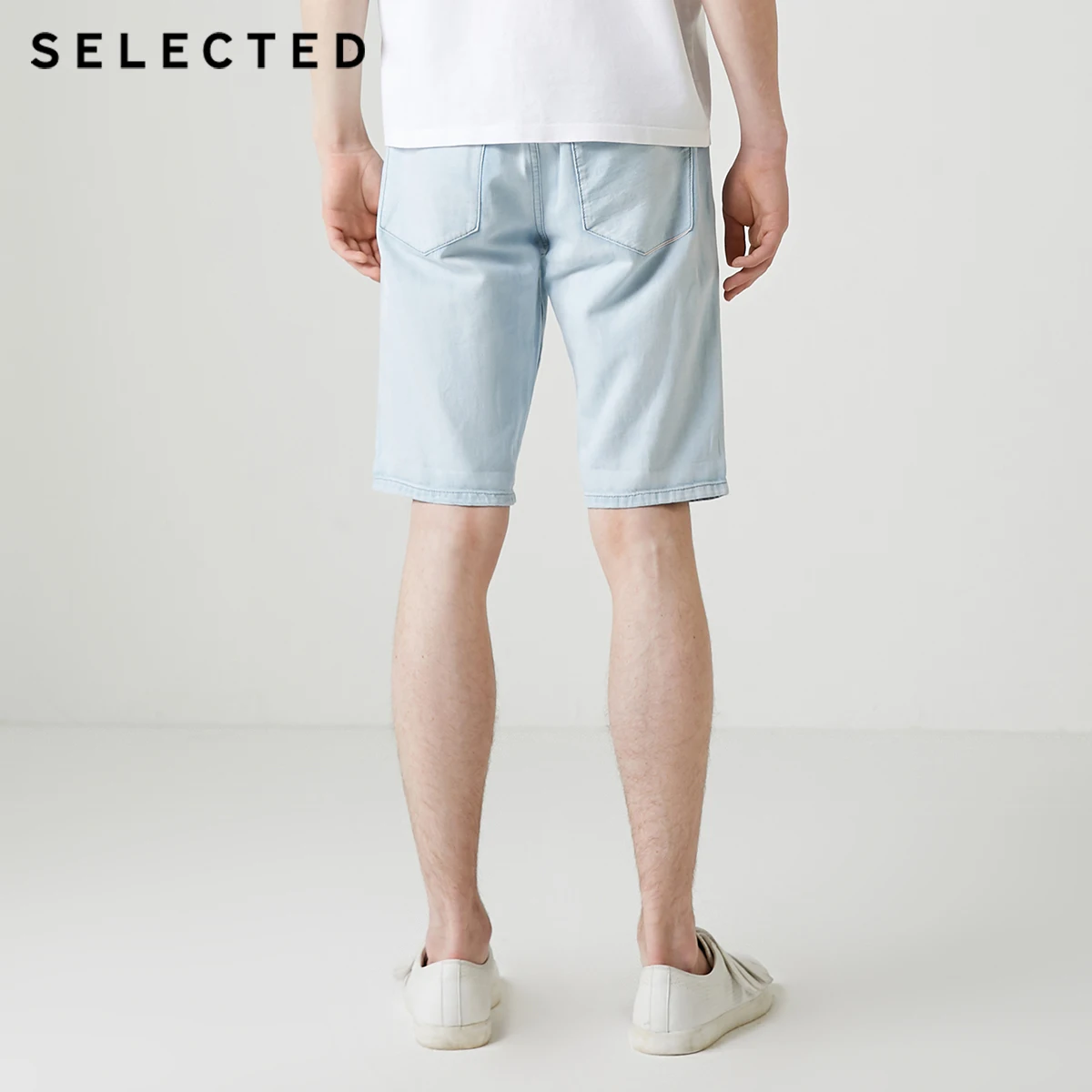 Отобранный мужской летний светильник из хлопка и льна цветные джинсовые шорты C |