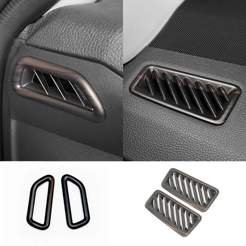 

For Toyota RAV4 2019 2020 ABS Peach wood grain Car front Small air outlet Decoration Cover Trim Sticker car styling Accessories