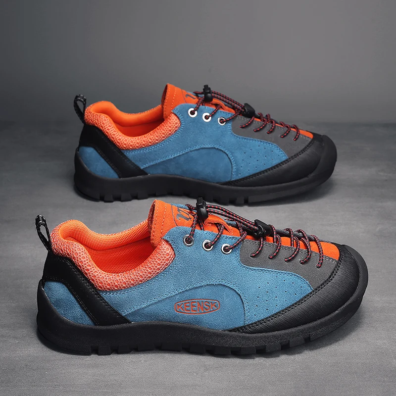 Harga Sneakers Kasual Pria Keluaran Baru Sepatu Jalan Pria Kulit Suede Sepatu Ukuran Besar Mode Untuk Pria Sneakers Pria Antiselip