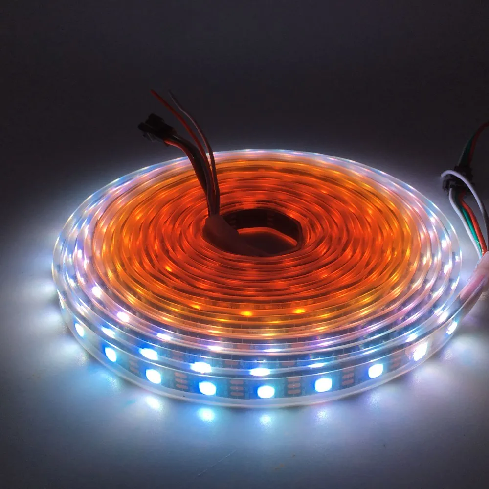 WS2815 DC12V(WS2812B/WS2813) RGB светодиодный Пиксели полосы светильник Individueel Addressable светодиодный двойной пульт дистанционного управления и 30/60/144 Пиксели/светодиодный s/m 1~ 5 м