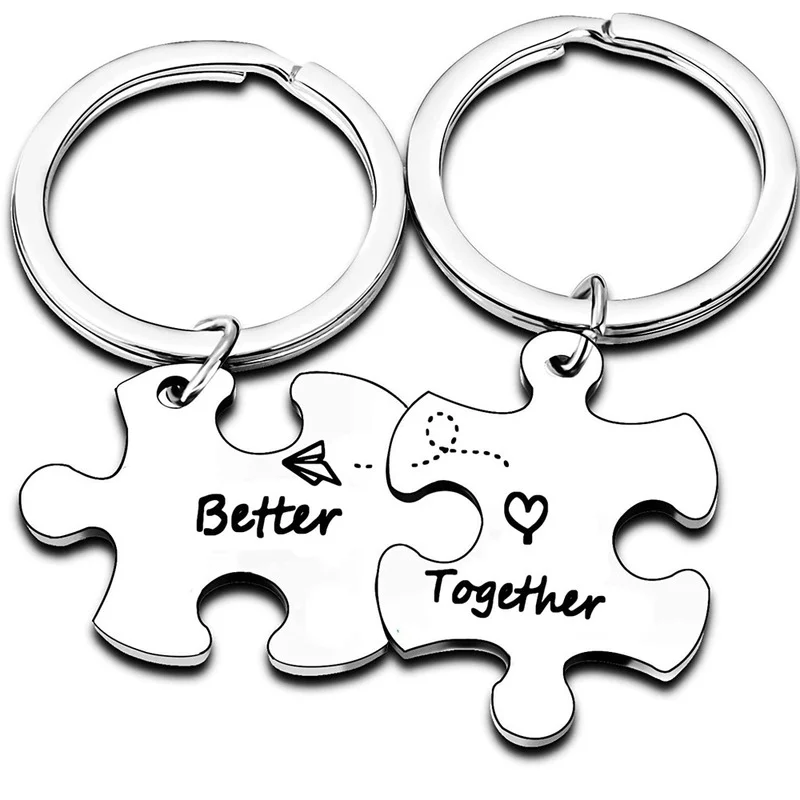 Gifts for Couples Boyfriend Girlfriend Lovers Keychains for Husband Wife Best Friends Bithday/ChristmasValentine's Day Gift