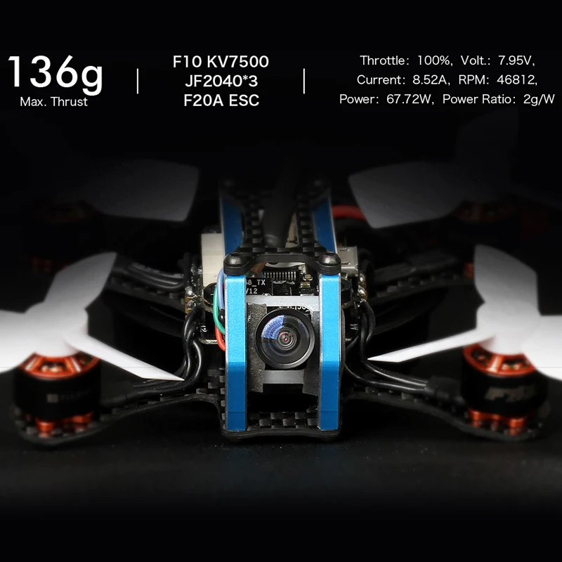 T-двигатель F10 1104 7500KV 2-3S бесщеточный двигатель Совместимость с 90 мм 110 мм FPV гоночный Радиоуправляемый Дрон Квадрокоптер рама аксессуары