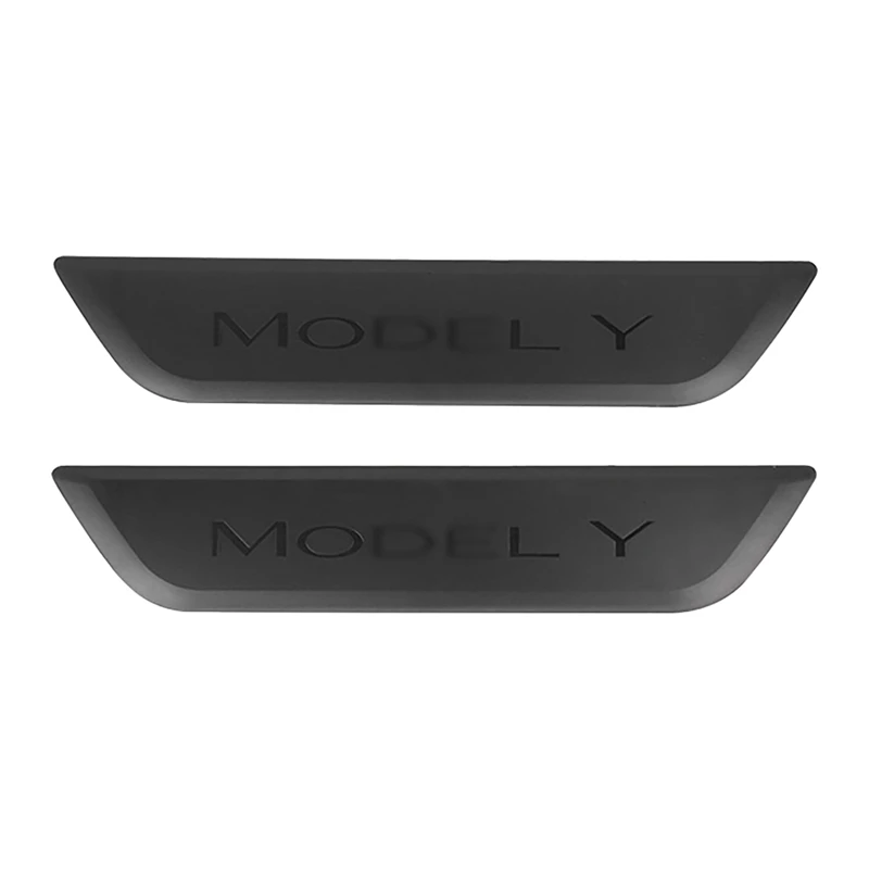 

For Tesla Model 2020-2021 Exterior Auto Accessories Rear Door Sill Protector Threshold Decoration