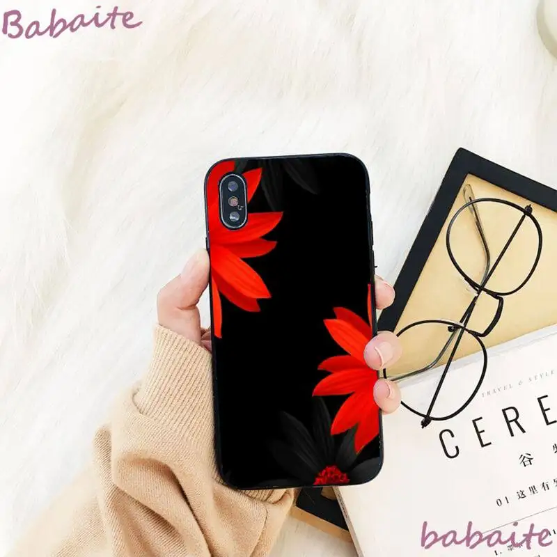

Babaite bling beautiful Flower Phone Case shell For iPhone 8 7 6 6S Plus X XS MAX 5 5S SE XR 11 11pro promax 12 12Pro Promax