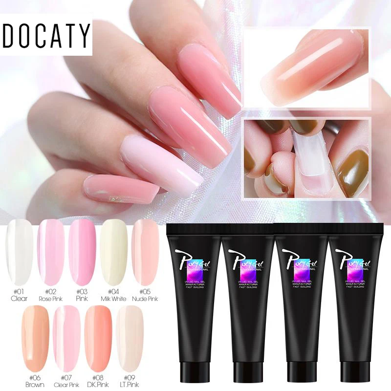 Docaty для женщин красоты гель ногтей инструмент наращивания клей DIY Инструменты