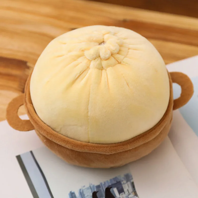 20cm yellow Мультфильм еда булочки Кукла Плюшевая Игрушка пельмени кукла Спящая Подушка для дома диван подушка - Цвет: 20cm yellow