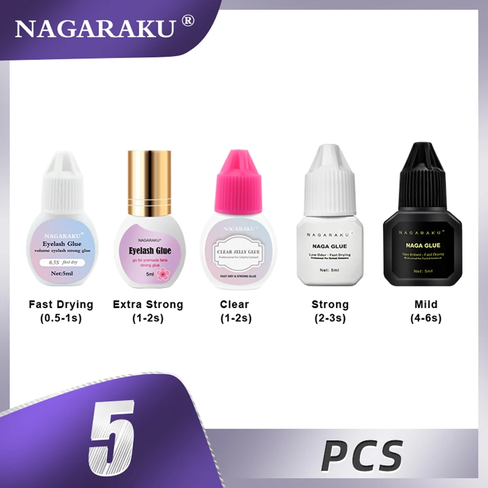 NAGARAKU 5 мл Оптовая Продажа для шт./лот низкий запах без запаха имитации клея