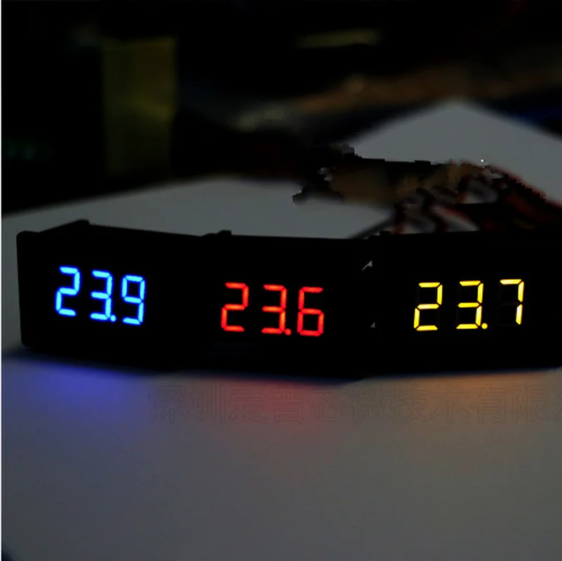 Цифровой мини вольтметр тестер постоянного тока от 2 4 В до 30 в проводной