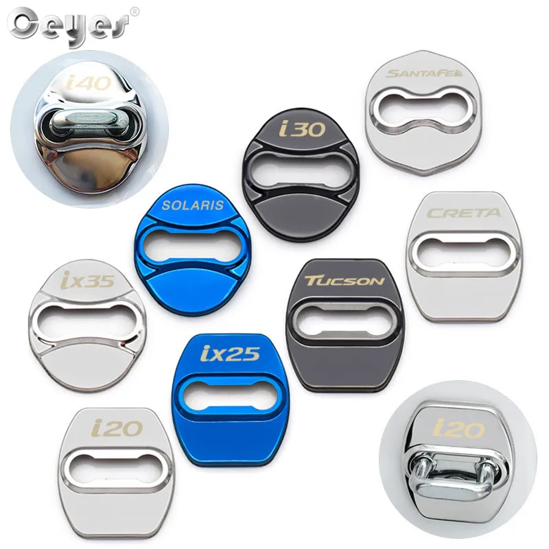 Стайлинга автомобилей крышка замка автомобильной двери чехол для Hyundai Tucson Solaris Ix35