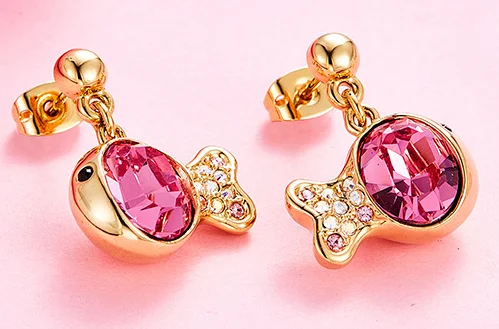 

UXN319 Glitter Earring 925 Sterling Silver Zirconia stone Female Engagement Jewelry