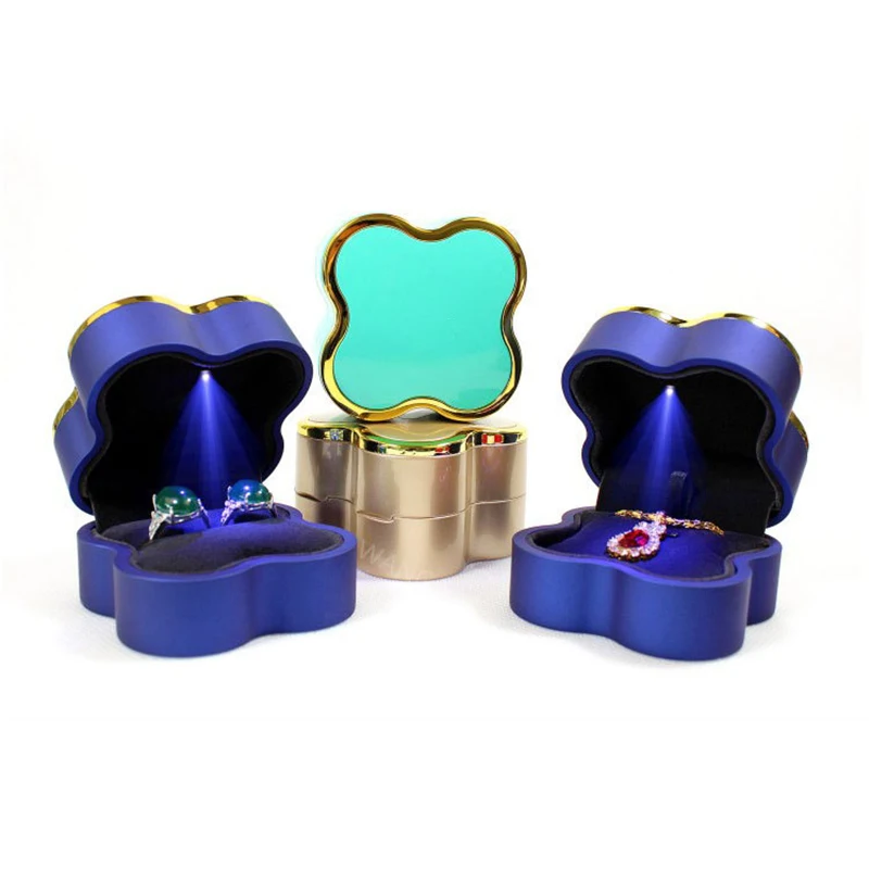 

Новая Подарочная коробка со светодиодной подсветкой для хранения ювелирных изделий