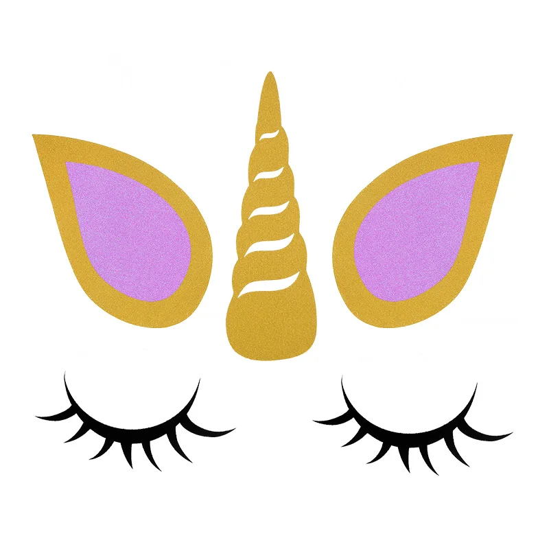 123 рог единорога для вечерние ресницы уши детей украшение вечеринки на день