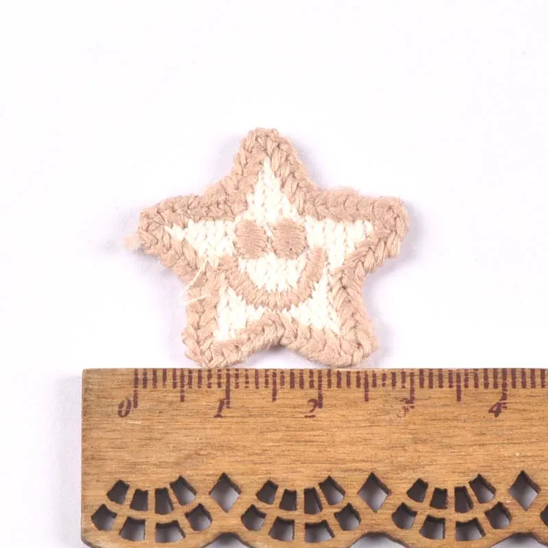 20 шт./лот аппликации в виде смайликов и звезд для рукоделия шляпы одежды Швейные