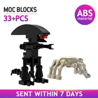 moc ideas famous movie figures micro model building blocks aliened monstered facehugger assemble bricks diy toys for boys gift