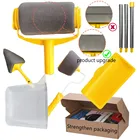 Многофункциональный малярный валик, ручка, инструмент для декоративная краска для стен обновления краски, бесшовный валик, простота в эксплуатации