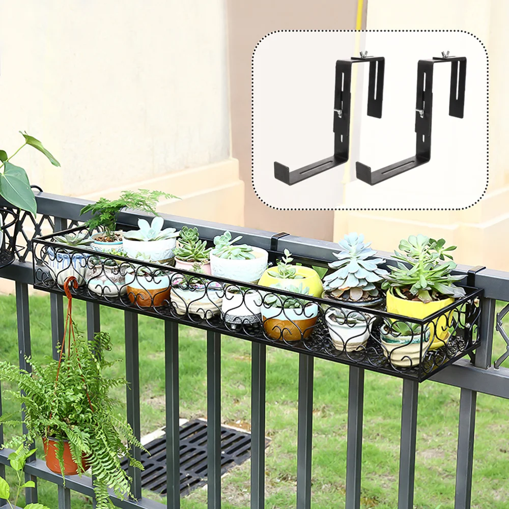 

4PCS Plant Pot Holder Planter Box Bracket Flower Planter Shelf Accessory