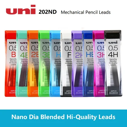 Стержни для механических карандашей UNI 0,3/0,5/0,7/0,9 мм Nano Dia, высококачественные, 1 шт.