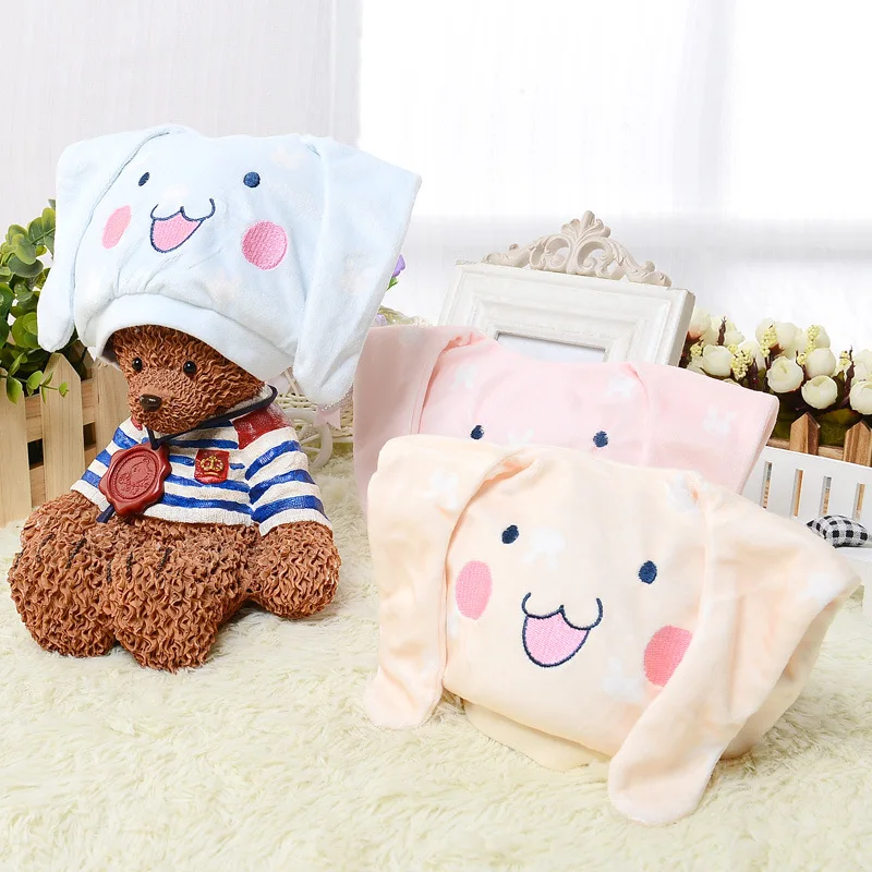 Шляпка для девочки шапка с заячьими ушами девочек Хлопковое бантиком детская