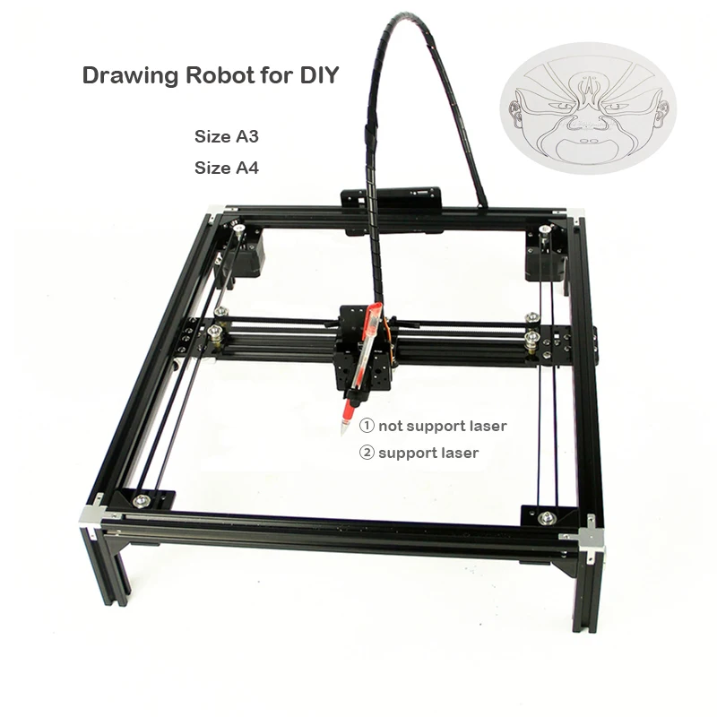 LY робот для рисования самостоятельного использования A3 A4 Гравировка области