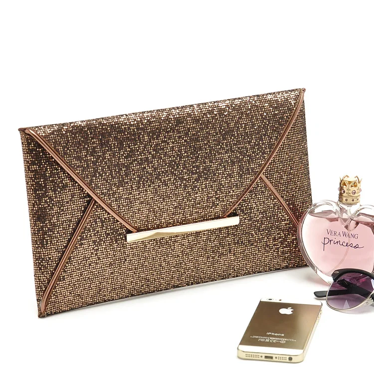 

Modern Atmospheric Sequin Design Envelope Clutch Banquet Dress Bridal Evening Bag Party Coin Bag Card Holder Ladies Clutch