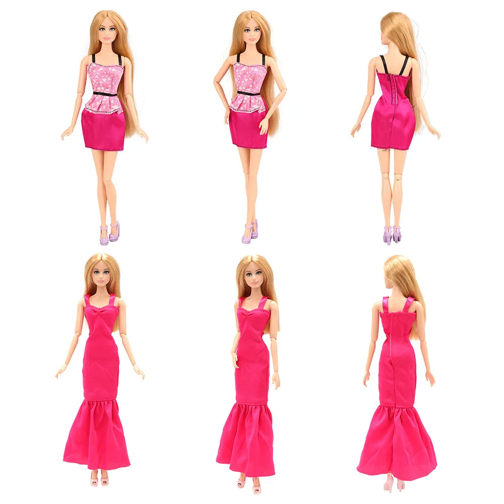 Модная красивая вечерняя одежда ручной работы 5 предметов/партия Кукольное