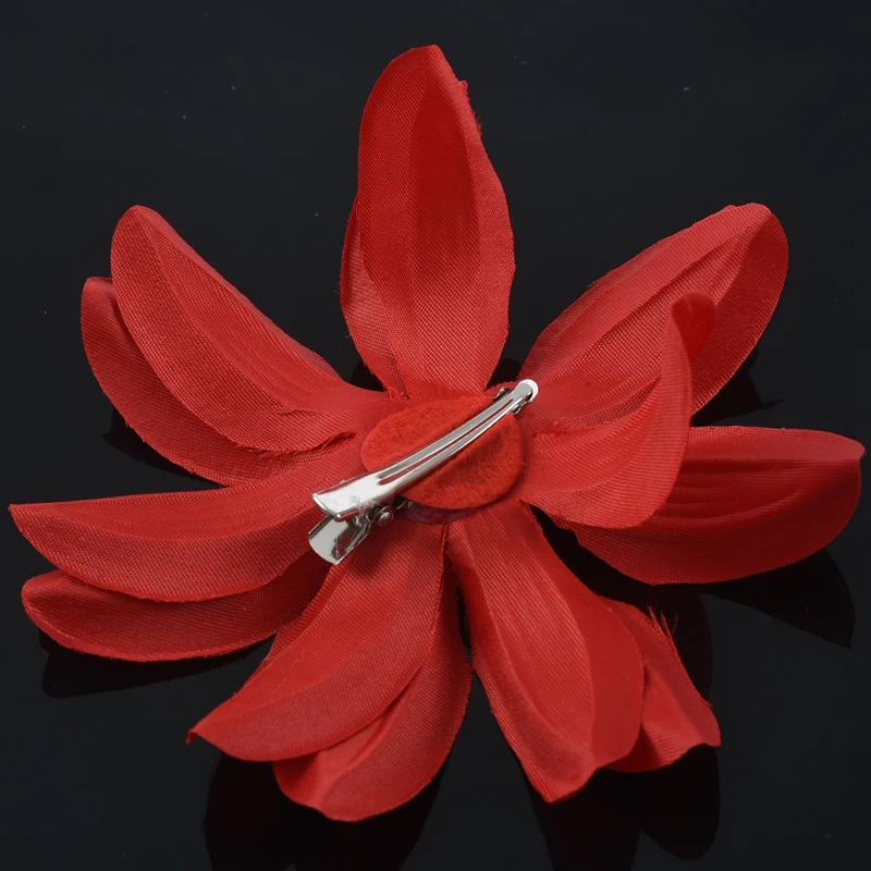 Заколка для волос с цветком лилии и стразами маленьких девочек-красный | Женская