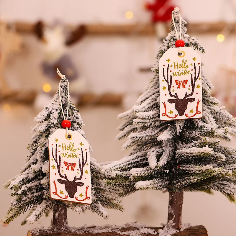 2 предмета деревянный окрашенный красочный автомобиль елка Рождественские