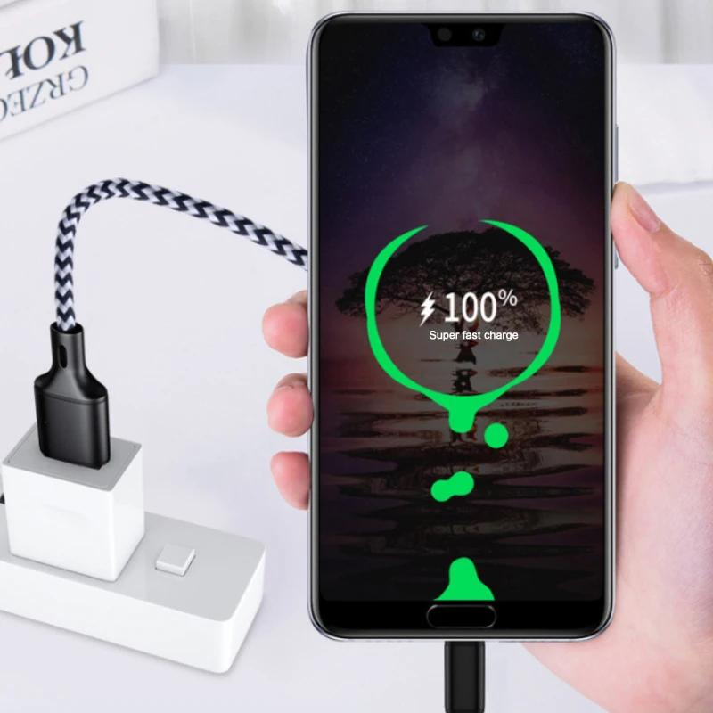 Cherie USB Type C кабель для телефона Huawei Xiaomi Redmi Note 7 9 провод быстрой зарядки на