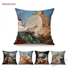 Французский Королевский рисунок французский букет древний греческий миф Венера Купидон Ангелы цветочный Ретро Декор Наволочка Чехол для подушки