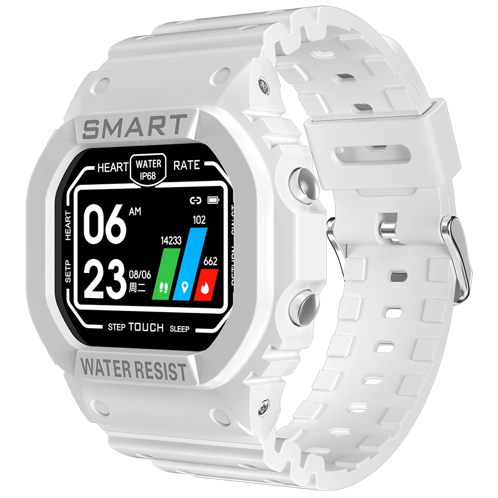 

Smart Watch Wristband Sport Fitness Blood Pressure Heart Rate Call Message Reminder Pedometer Waterproof Smart Watch Android IOS