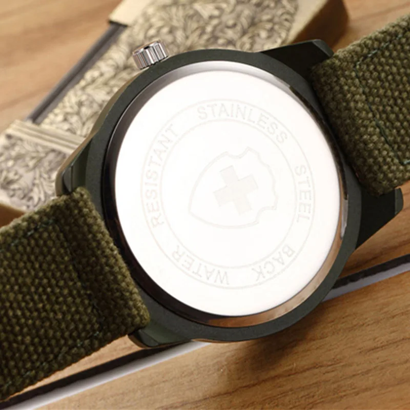 2019 Модные Военные часы с нейлоновым ремешком мужские водонепроницаемые