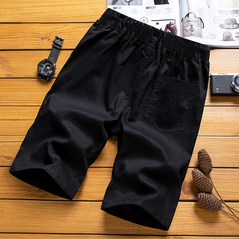 Шорты мужские хлопковые однотонные брендовые дизайнерские базовые короткие