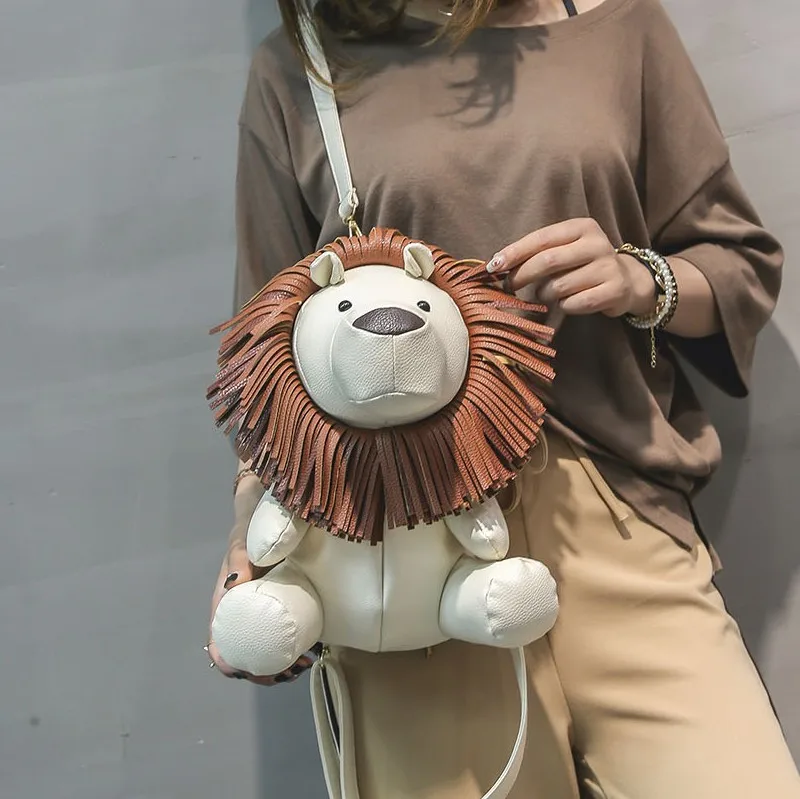 Женский школьный рюкзак из ПУ кожи с мультяшным принтом|school bags for teens|bags teenslion backpack