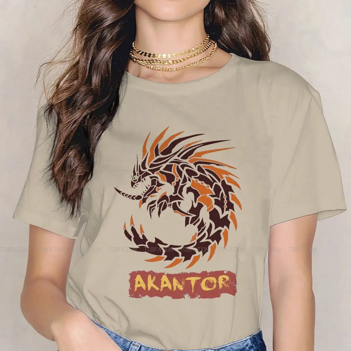 

Футболки Monster Hunter из 100% хлопка, футболка с рисунком кругового тирана огня Essential, персонализированная футболка 4XL 5XL Homme, новая трендовая одежд...