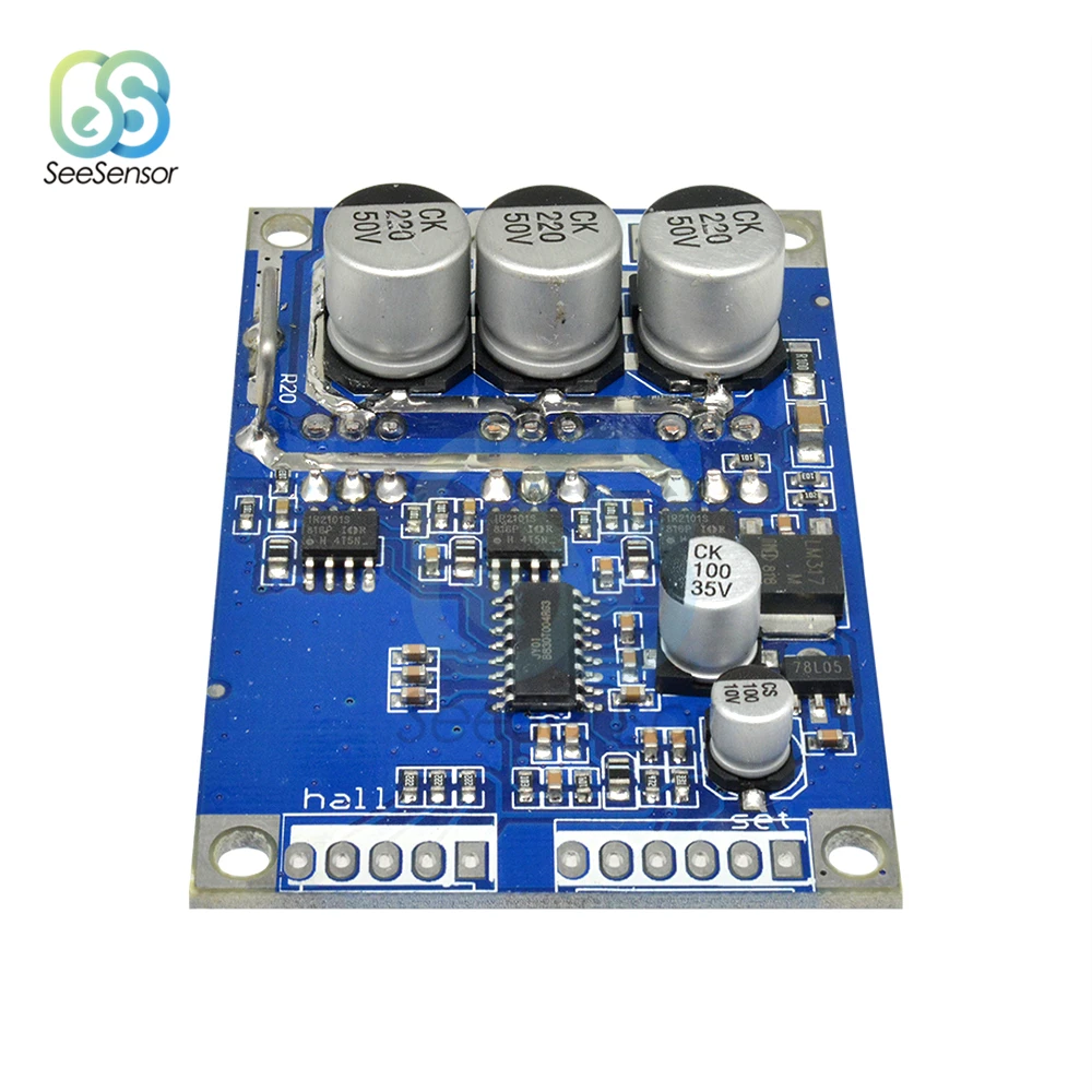 Бесщеточный ШИМ контроллер двигателя постоянного тока 12 В 36 500 Вт регулятор