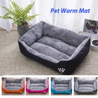 dog bed fleece pet winter warm mat cat bed dog thicken mattress pubby soft kennel pet cushion waterproof bottom cozy sofa bed