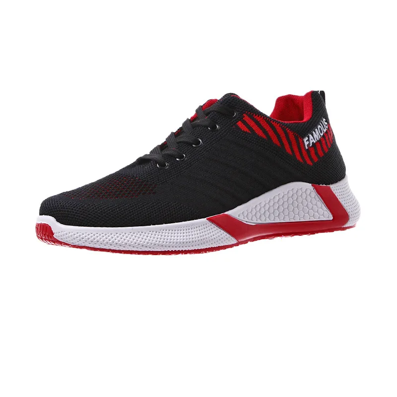 

Flying Woven Mesh Sports Wind Casual Shoes 2021 Student Running Shoes Comfortable and Durable Men's Basketball Shoes